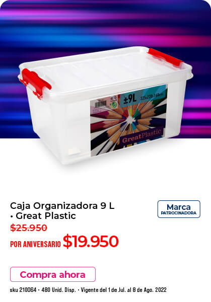 caja organizadora 9 lt oferta sentry