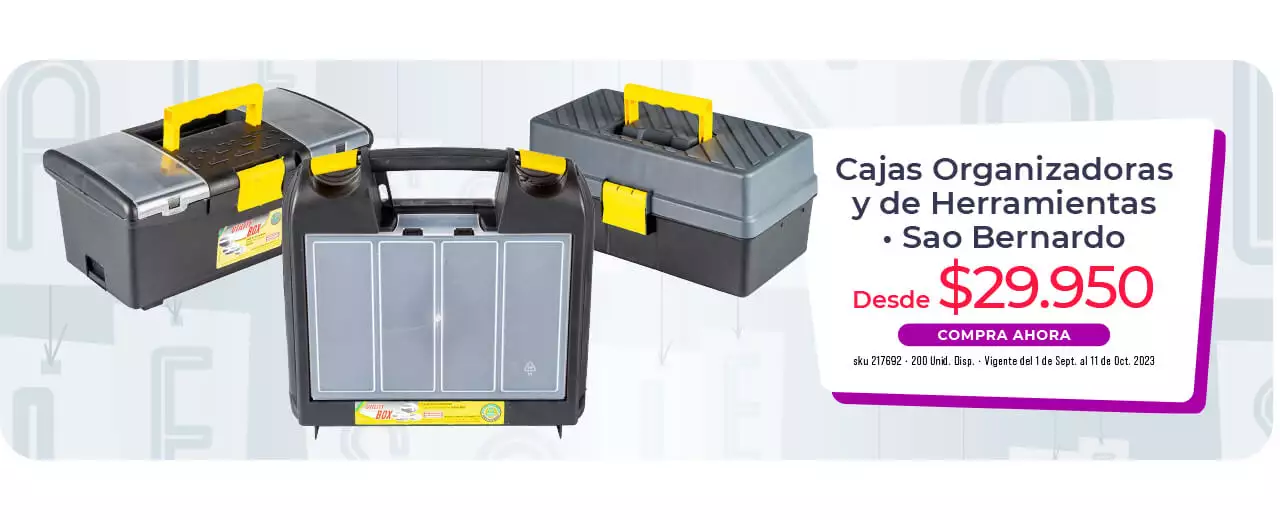 cajas organizadoras y de herramientas