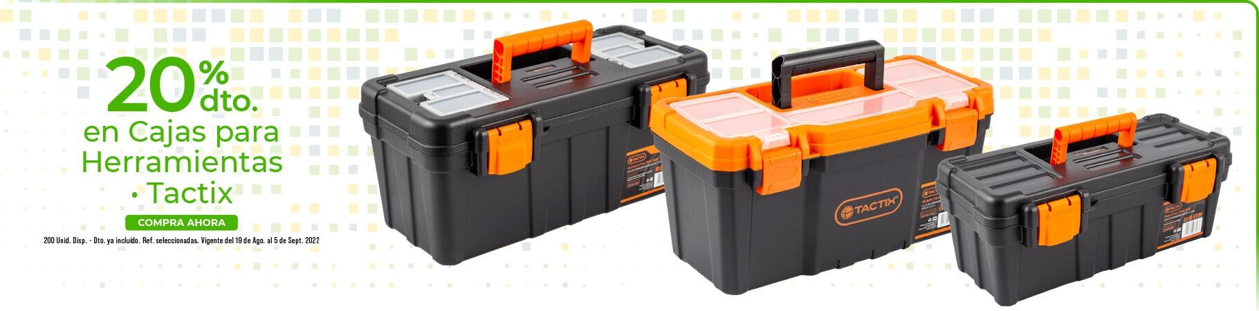 20% de descuento en cajas para herramientas