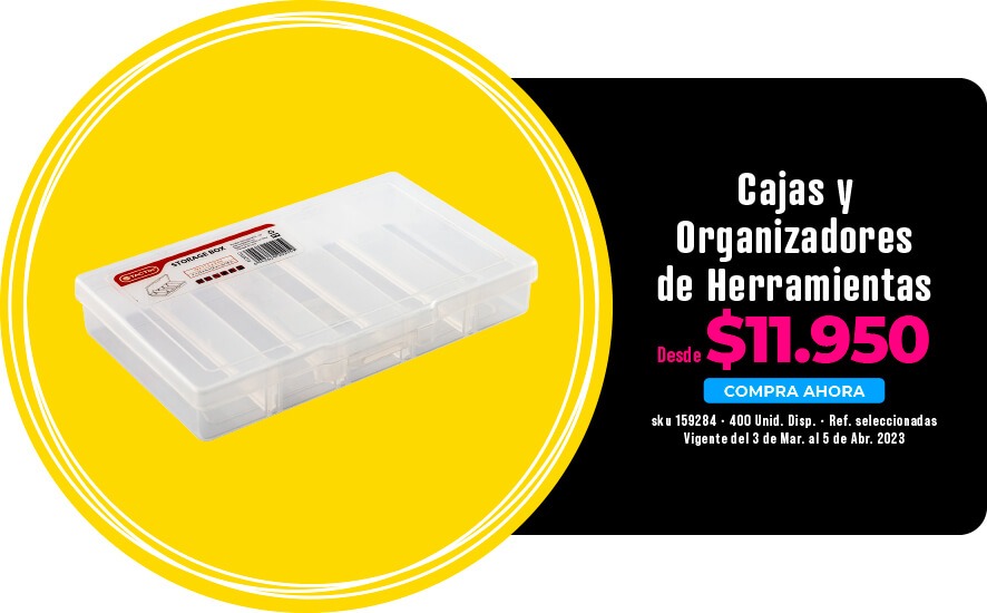 cajas y organizadorres de herramientas