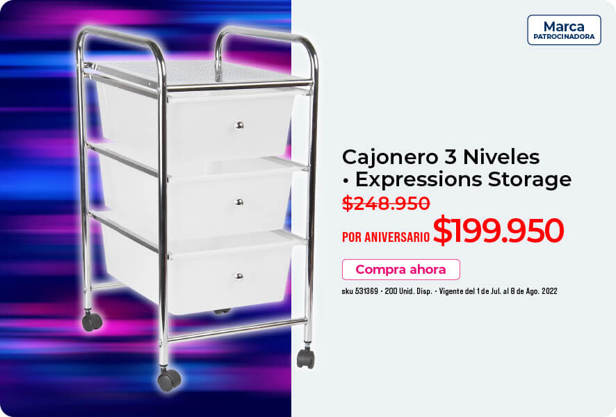 cajonero 3 niveles oferta sentry