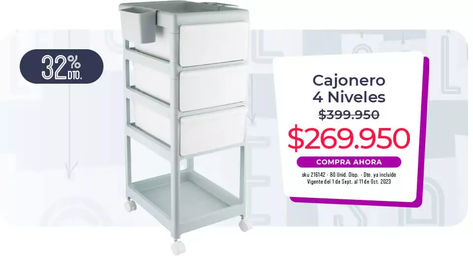 cajonero 4 niveles