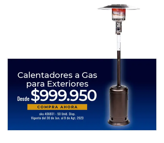 calentador a gas para exterior