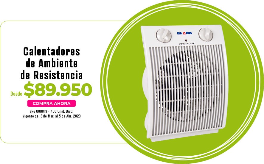 calentadores de ambiente resistencia