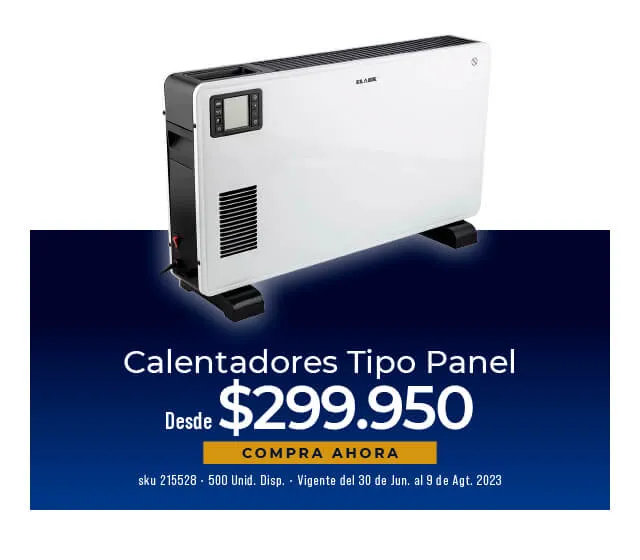 calentadores tipo panel