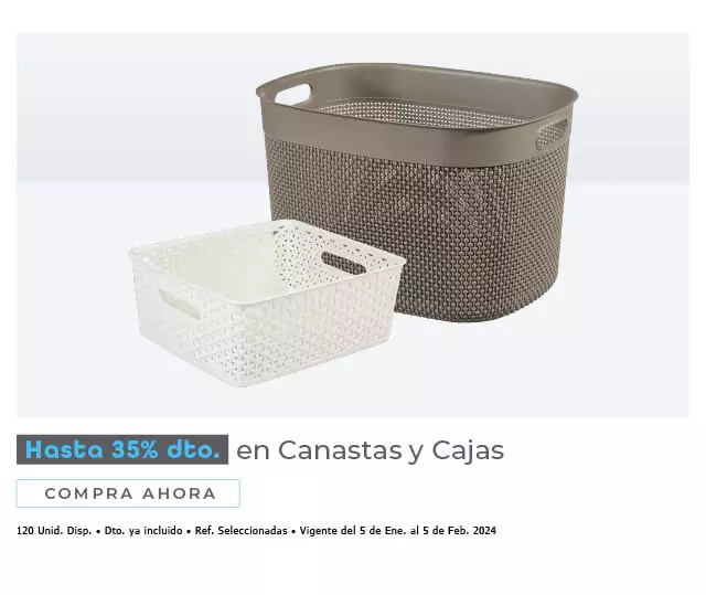 canastas y cajas