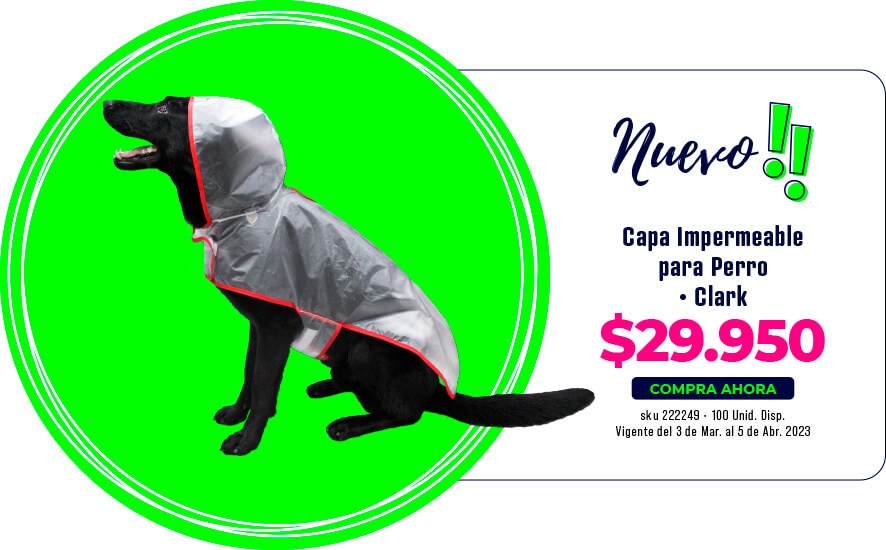 capa impermeable para perro