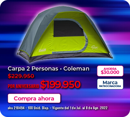 carpa para 2 personas oferta sentry