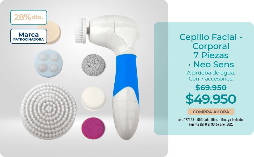 Cepillo facial corporal