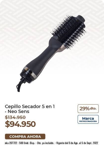 Cepillo secador 5 en 1