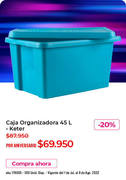 cesta organizadora 45 lt oferta sentry