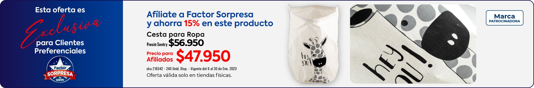 oferta exclusiva factor sorpresa