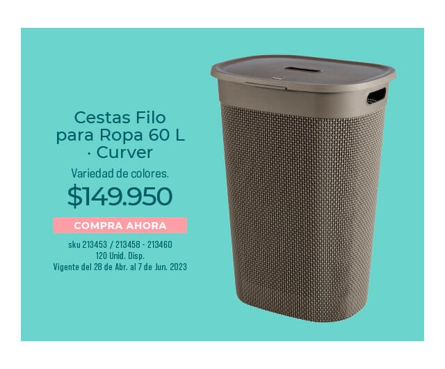 cesta filo para ropa 60L