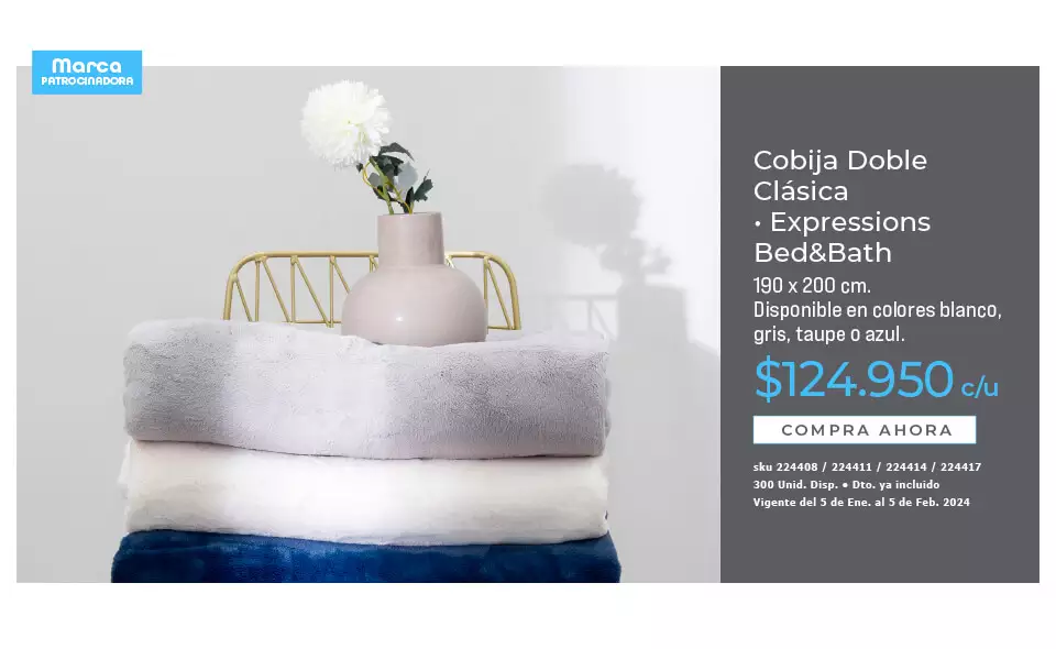 cobija doble clásica