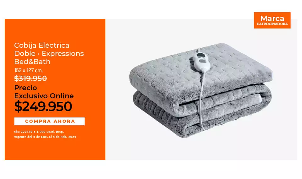 cobija eléctrica doble