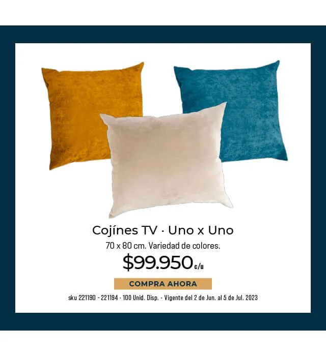 cojínes TV