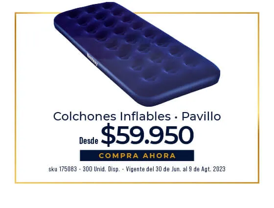 colchon infable pavillo