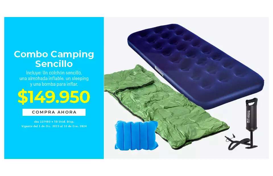combo camping sencillo