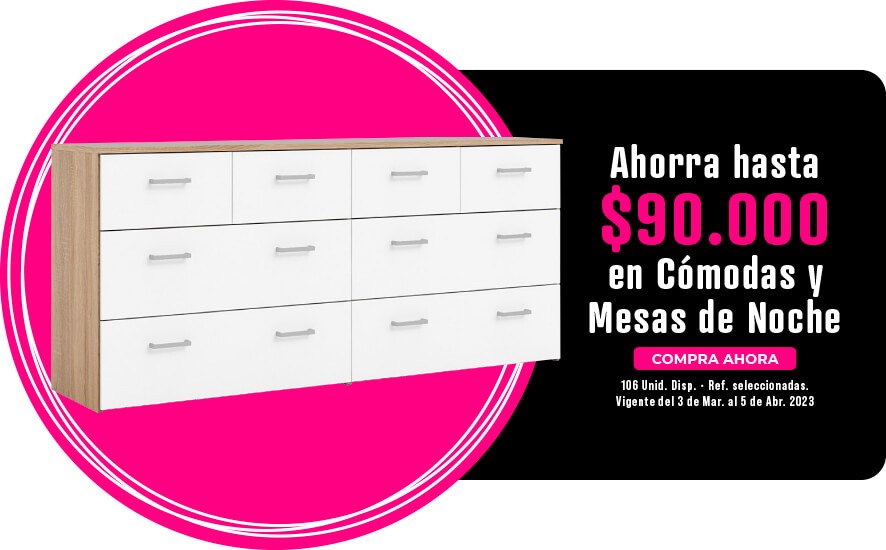 cómodas y mesas de noche