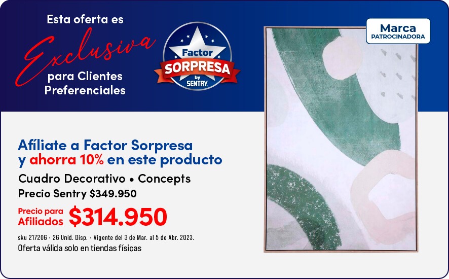 factor sorpresa cuadro decorativo