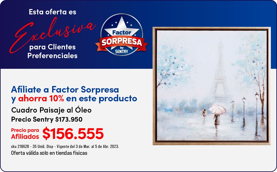 factor sorpresa cuadro paisaje al óleo