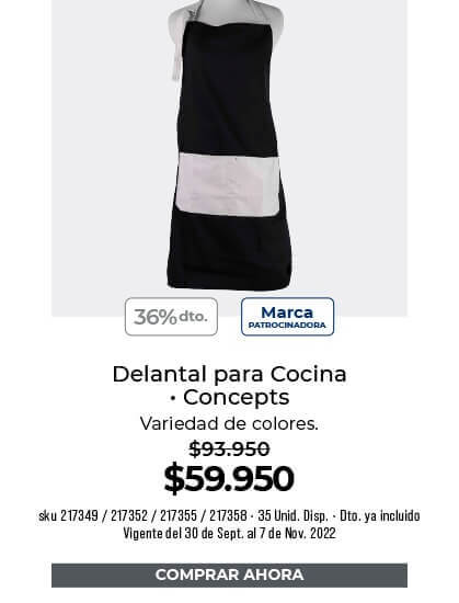 Delantal para cocina