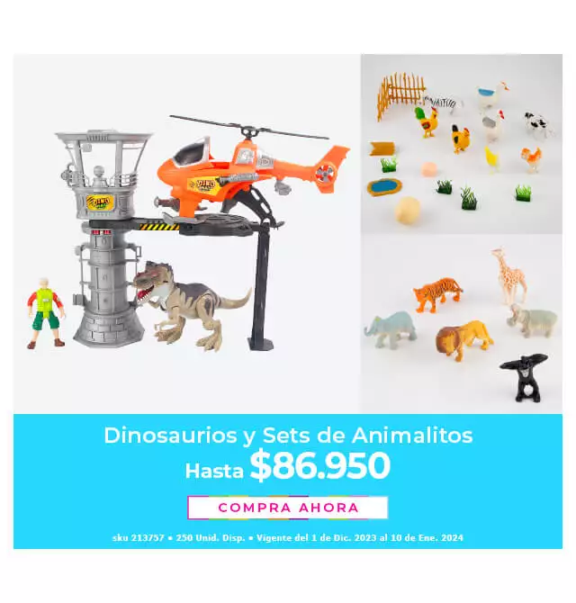 dinosaurios y sets de animalitos
