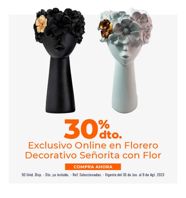 floreros decorativos señorita con flor