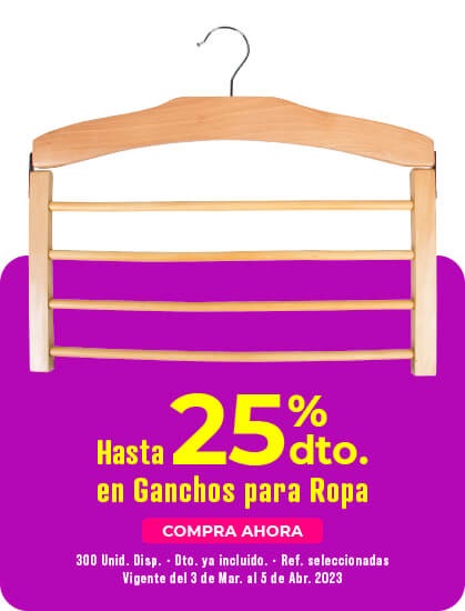 ganchos para ropa