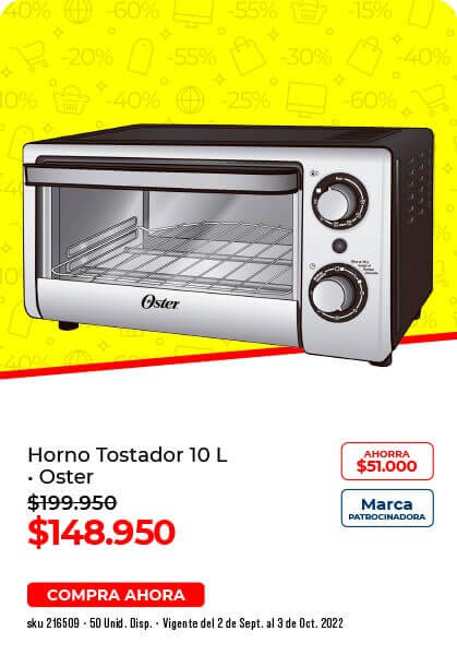 Horno tostador 10L