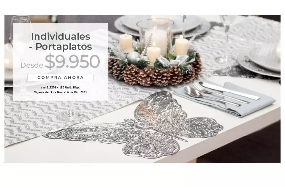 individuales portaplatos