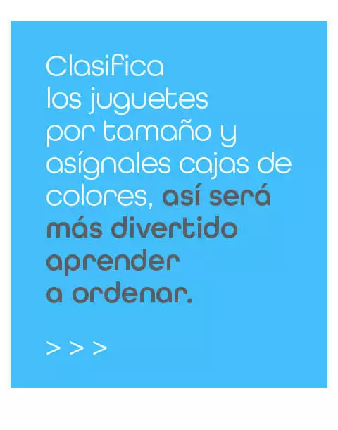 clasifica los juguetes por tamaños