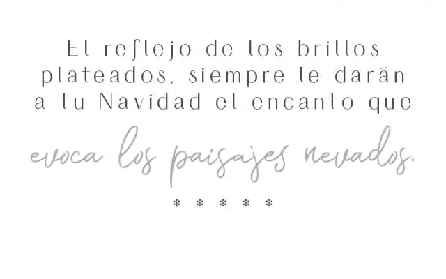 el reflejo de los brillos plateados