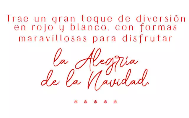 trae un gran toue de diversión en rojo y blanco