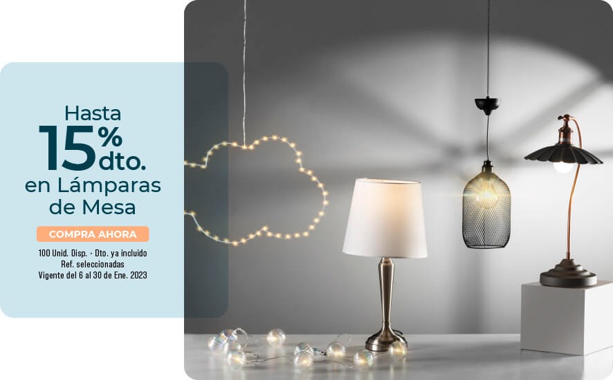 Descuento en lamparas de mesa