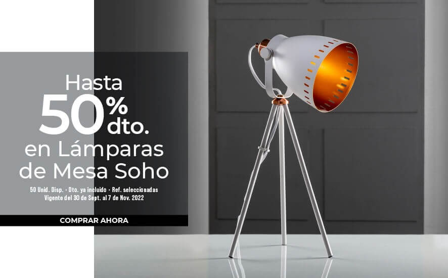 Descuentos en lámparas de mesa
