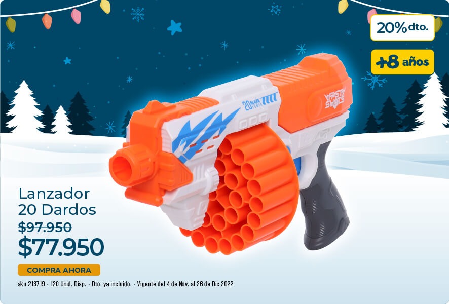 lanzador 20 Dardos