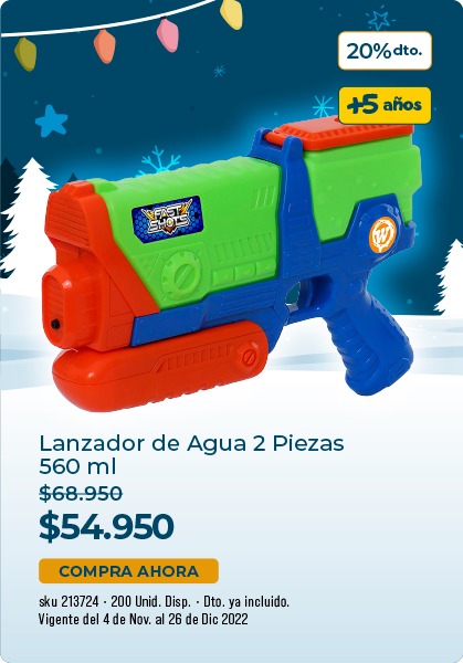 lanzador de agua 2 piezas