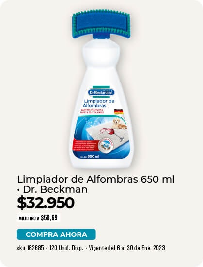 limpiador de alfombras 650 ml