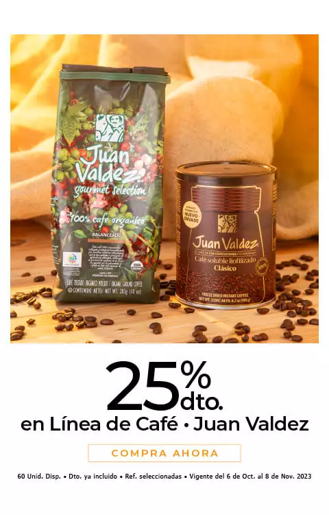línea de café Juan valdez