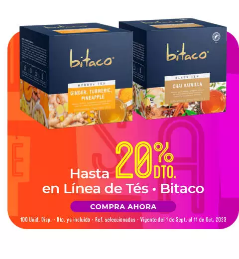 línea de tés bitaco