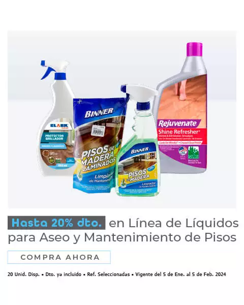 línea de líquidos para aseo y manetnimiento de pisos