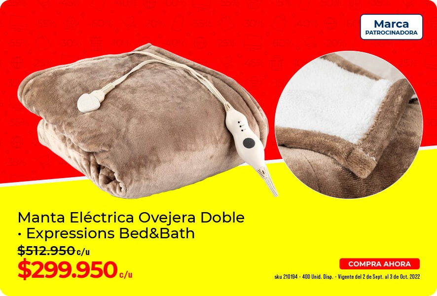 Manta eléctrica ovejera doble