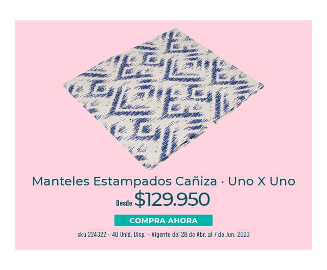 manteles estampados cañiza