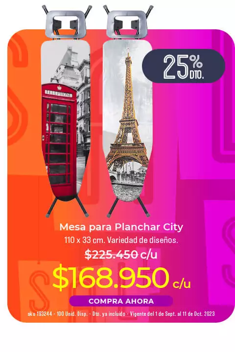 mesa para planchar city