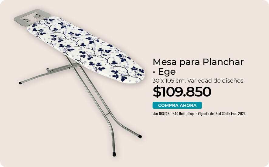 Mesa para planchar