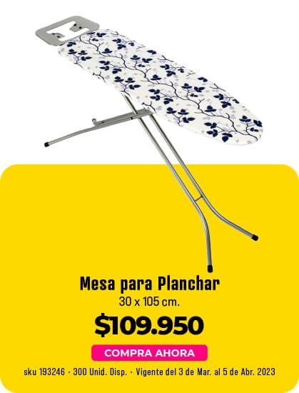 mesa para planchar