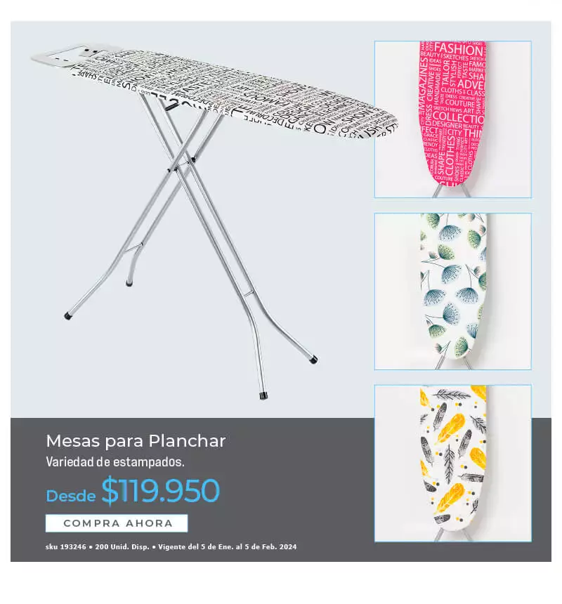 mesa para plachar