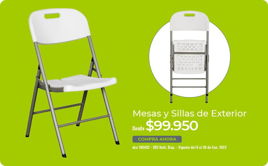 mesas y sillas exterior