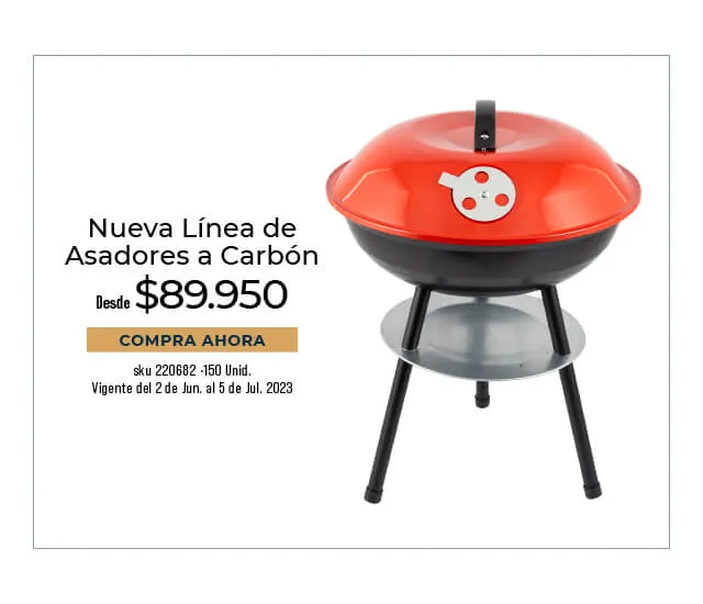 nueva línea de asadores a carbón